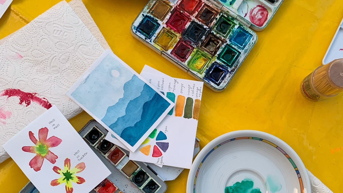 Aquarellkurs für EinsteigerInnen und Fortgeschrittene