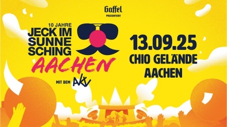 Jeck im Sunnesching 2025 - Das Festival in Aachen