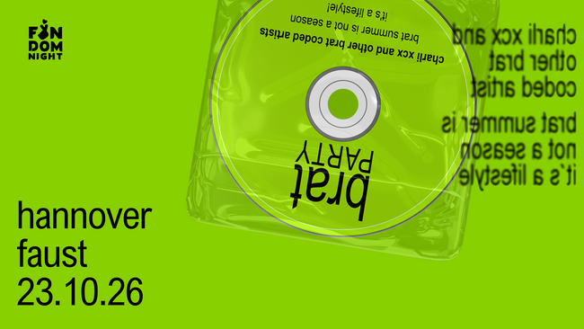 brat party • w/ charli xcx & other brat coded artists • hannover