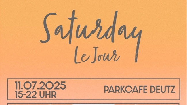 Saturday le Jour im Parkcafe mit Mathias Kaden, Nic Lorenz und Sandile