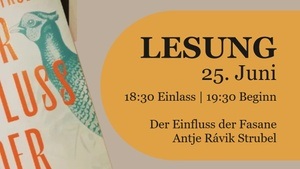 Lesung: Antje Rávik Strubel - Der Einfluss der Fasane (Roman)