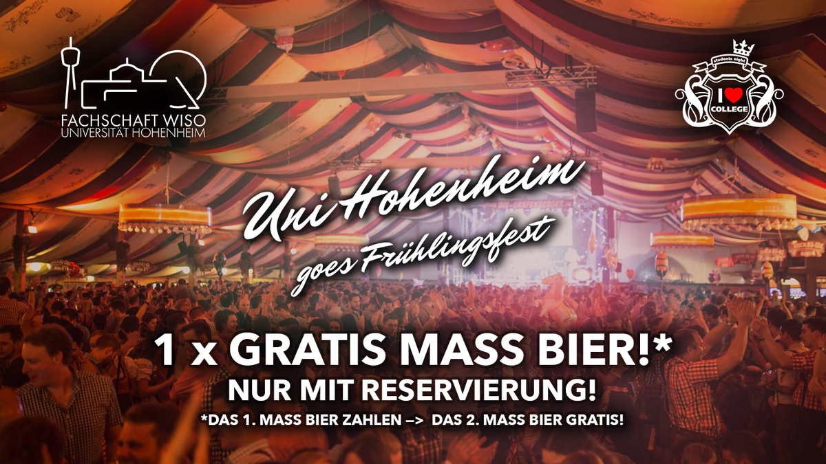 (SOLD OUT) Uni Hohenheim goes Frühlingsfest - So. 26.04.26 @ Wasenwirt
