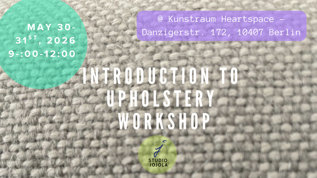 Intro to Upholstery Workshop