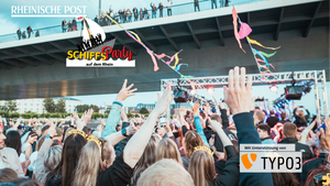 Schiffsparty auf dem Rhein in Düsseldorf der RHEINISCHEN POST