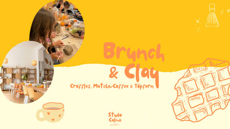 Brunch & Clay - Croffles, Matcha/Coffee & Töpfern im Studio Calma in Düsseldorf