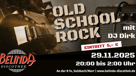 🎶 Old School Rock mit DJ Dirk – Der Sound der echten Klassiker in der legendären Belinda