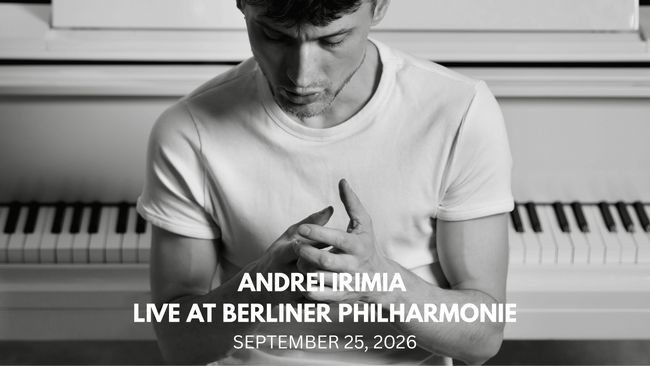 Andrei Irimia – Live at Berliner Philharmonie – European Tour 2026
