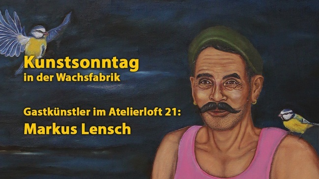Kunstsonntag im Atelierloft 21 der Wachsfabrik mit Gastkünsler Markus Lensch