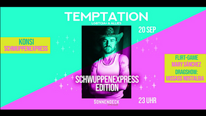 Temptation Schwuppenexpress Edition, 20.09., Konsi, Mary Sanchez, Drag MissAss Nostalgia,  im Sonnendeck Osnabrück