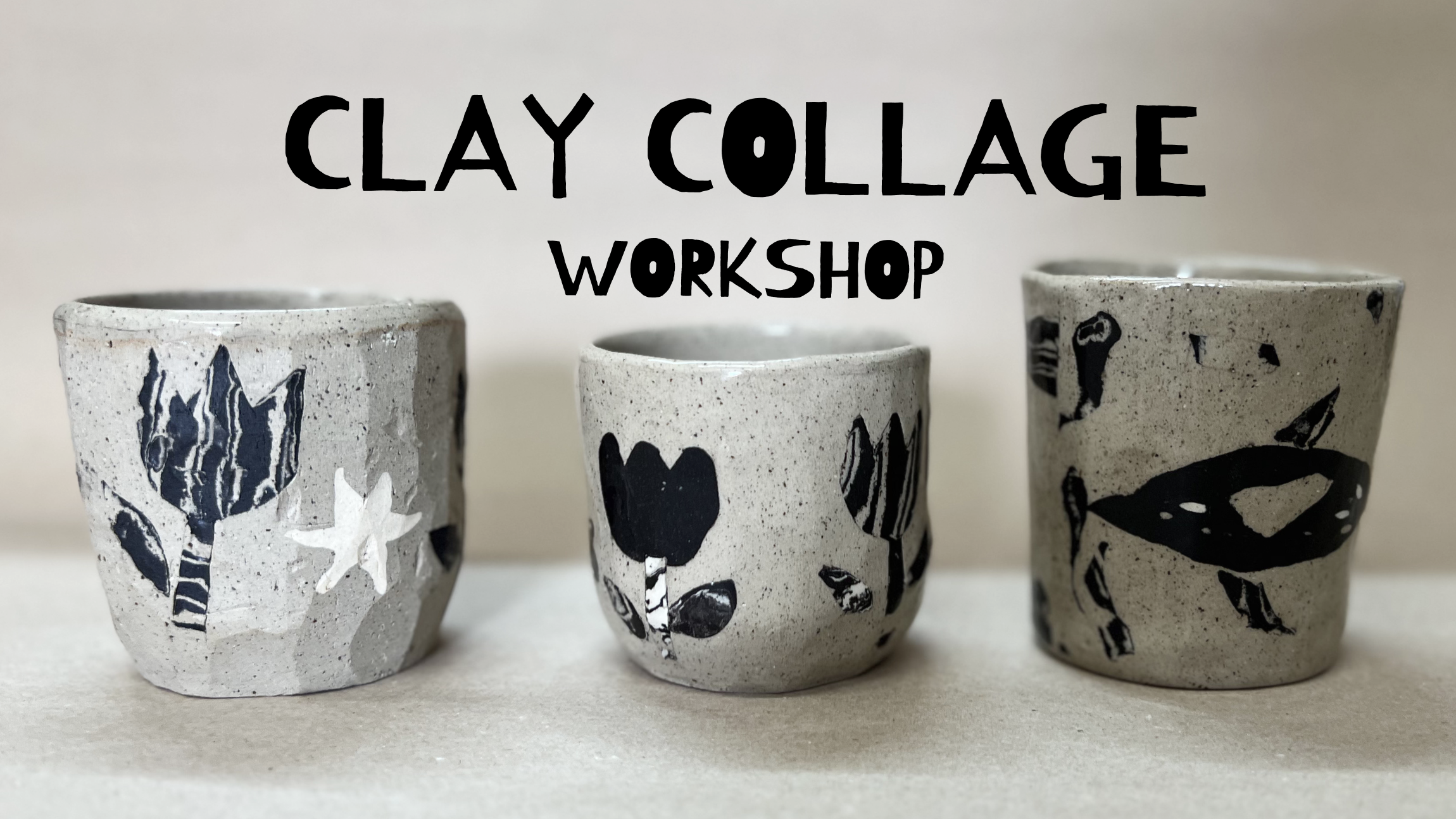 Clay Collage ceramics workshop