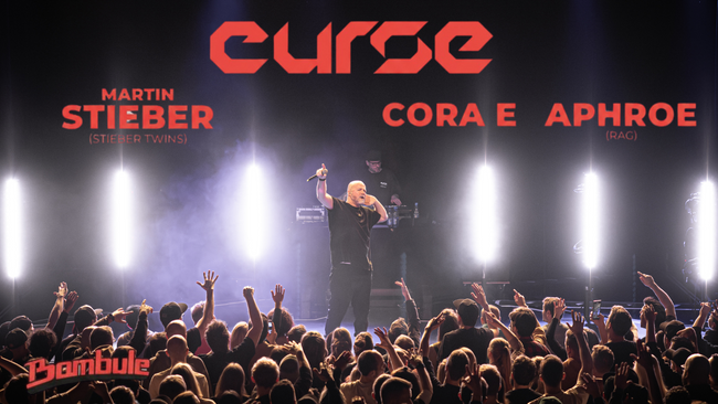 Curse mit Martin Stieber (Stieber Twins), Cora E. und Aphroe / Schlosshof Weinheim
