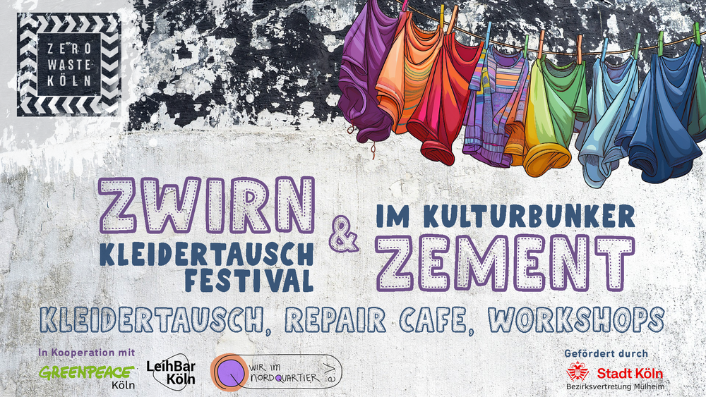 Zwirn & Zement - Kleidertauschfestival im Kulturbunker