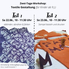 Zwei-Tage-Workshop:  Textile Gestaltung (für Kinder ab 9 J.)