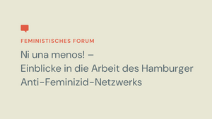 Ni una menos! Einblicke in die Arbeit des Anti-Feminizid-Netzwerks