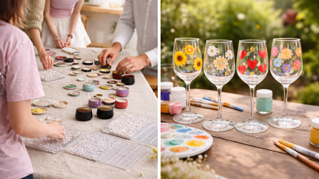 DIY Perlenarmbänder / Gläser bemalen @Yachtklub FFM (de/en)