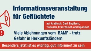 Informationsveranstaltung für Geflüchtete
