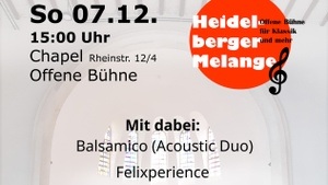 Heidelberger Melange - Offene Bühne für Klassik und mehr
