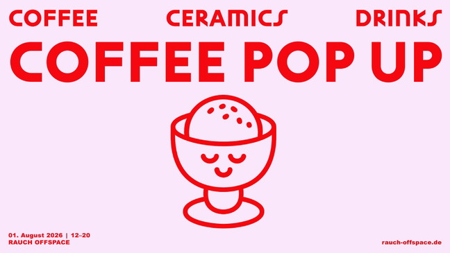 COFFEE POP UP * OPEN STUDIO STAUB