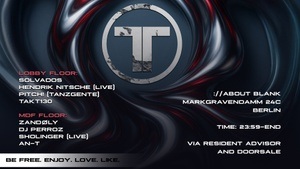 Amsterdam Techno Records and ://about blank on Friday's [Amsterdam and Berlin]