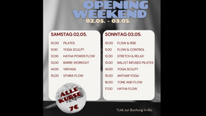 Yoga, Pilates & Barre Opening Weekend Special