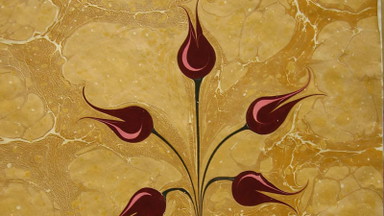 Ebru-Wassermalerei