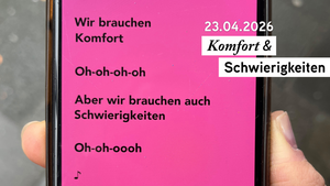 KOMFORT & SCHWIERIGKEITEN // Lis Schröder – Carte Blanche Fellowship