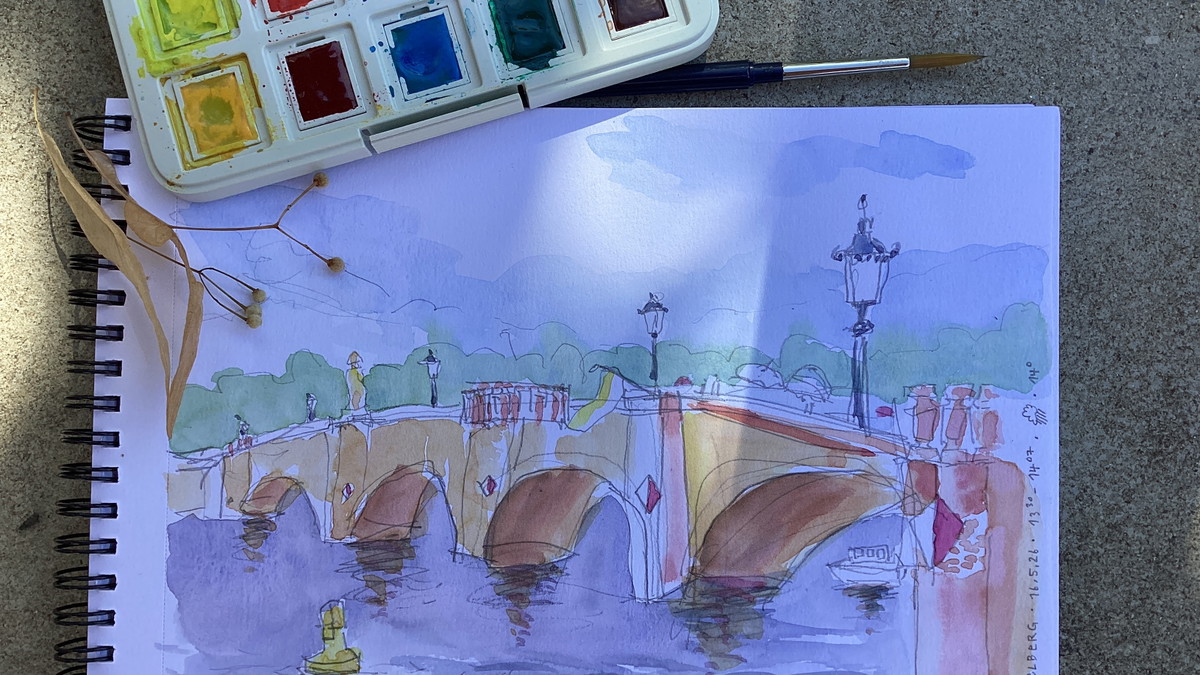 URBAN SKETCHING in der Heidelberger Altstadt