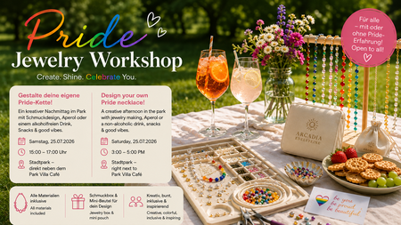 🌈 Pride Jewelry Picnic – Design Your Own Necklace & Aperol in the Park
