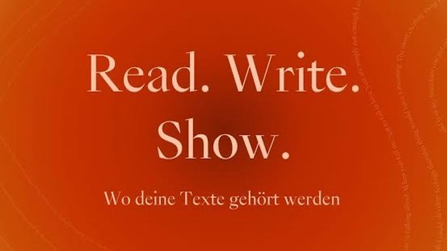 Read. Write. Show. - Lesung und Musikacts von jungen Menschen