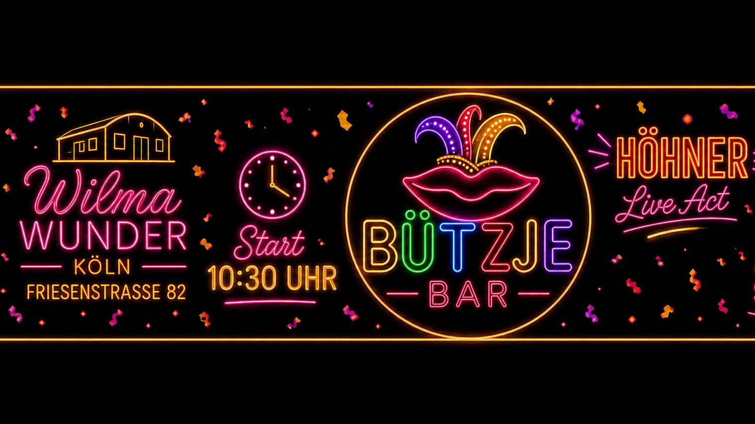 BÜTZE BAR - 11.11 im Wilma Wunder mit HÖHNER