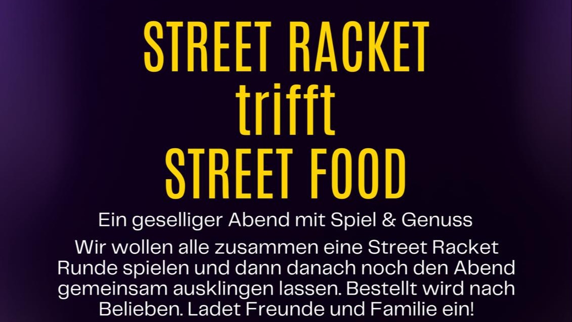 Street Racket x Street Food