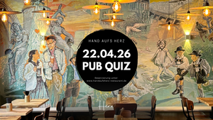 Pub Quiz im Hand aufs Herz