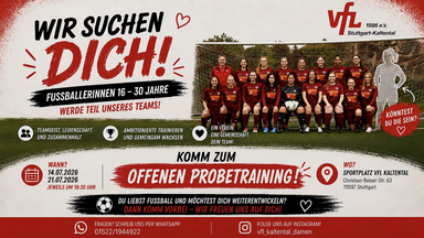 Damen Fußball - Offenes Probetraining