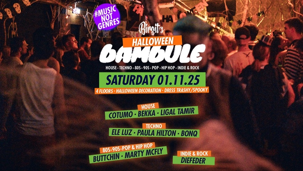 Birgit’s Halloween Bambule (House, Techno, 80s, 90s, Pop, Hip Hop, Indie & Rock)