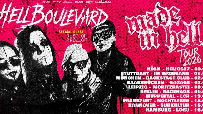 Hell Boulevard - Made in Hell Tour 2026 - Nachtleben Frankfurt