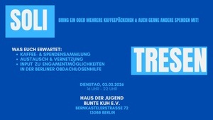 Soli Tresen für Berliner Obdachlosenhilfe