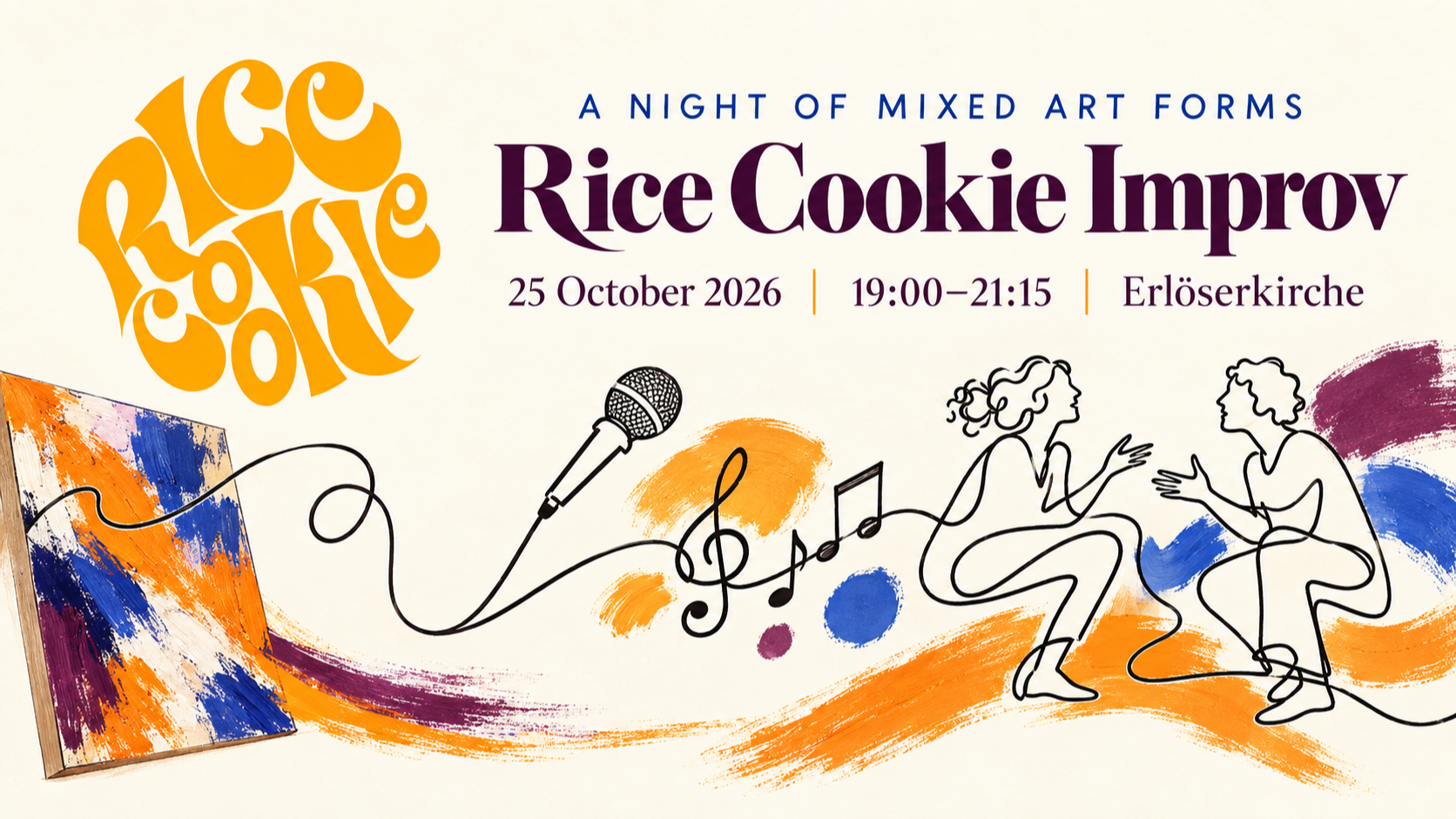 Rice Cookie: A Night of Mixed Art Forms – Comedy, Music & Improv