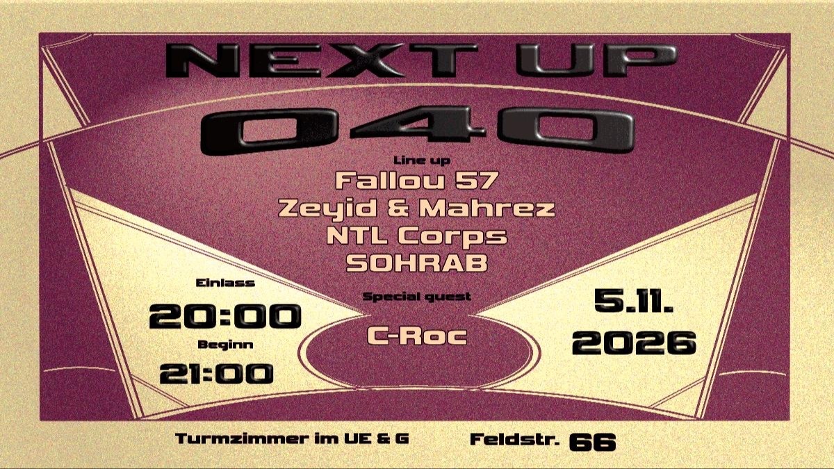 Next Up 040 - Hamburgs Hip Hop Newcomer Event