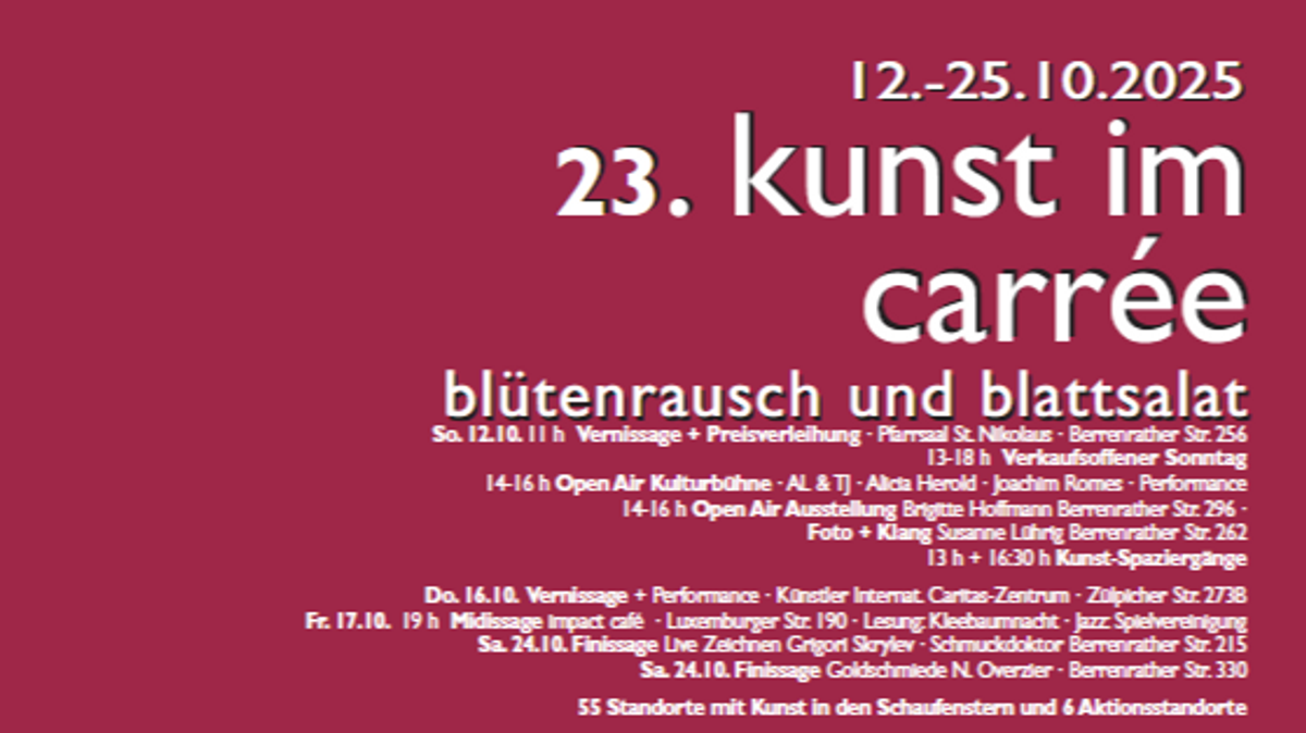 kunst im carrée Köln\u002DSülz/Klettenberg