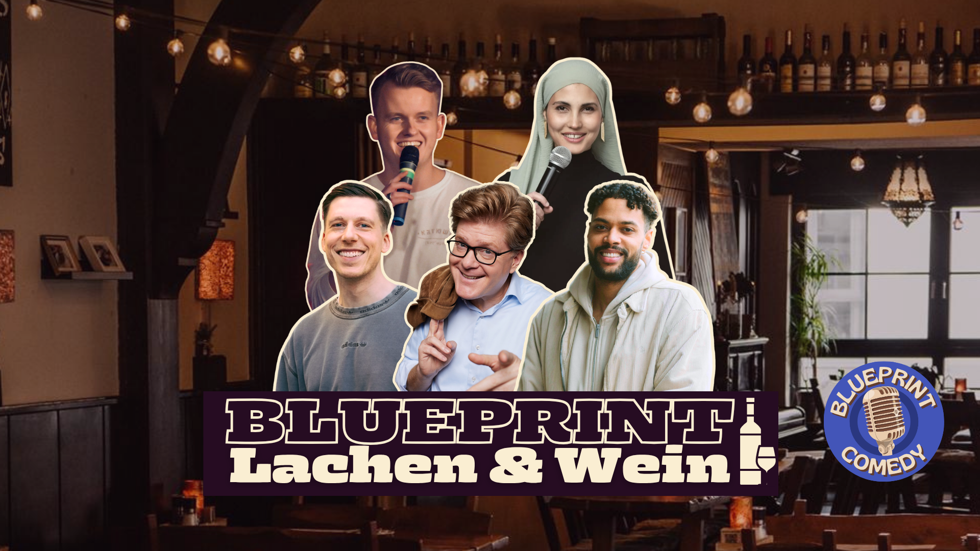 Blueprint Comedy - Lachen & Wein | Essen