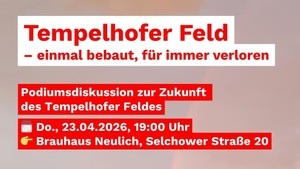 Die Linke Tempelhoferfeld Podiumsdiskussion