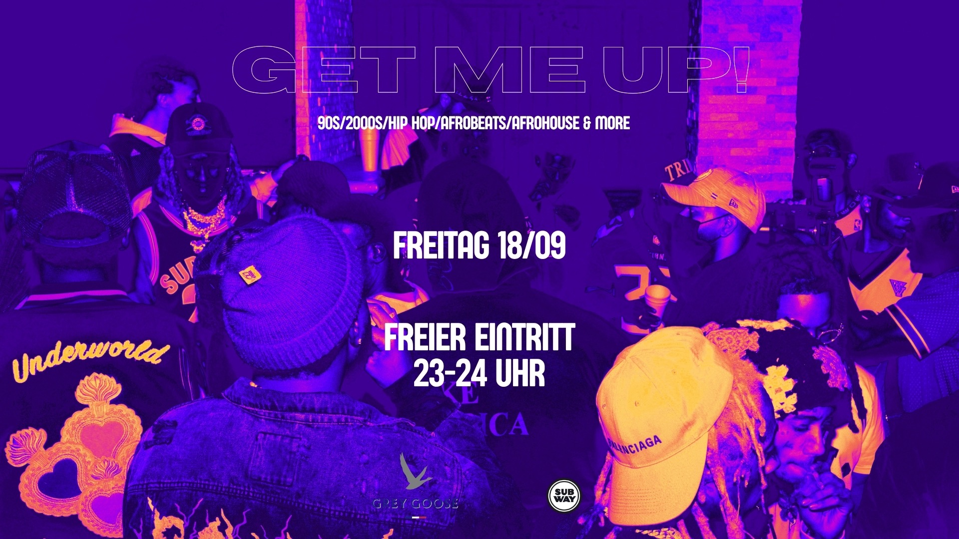 GET ME UP! Hip Hop, Afrobeats und Afrohouse.
