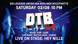 DTB Party / Liveband: Hey Nille / 3 Dancefloors