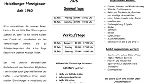 Pfennigbasar Heidelberg2026
