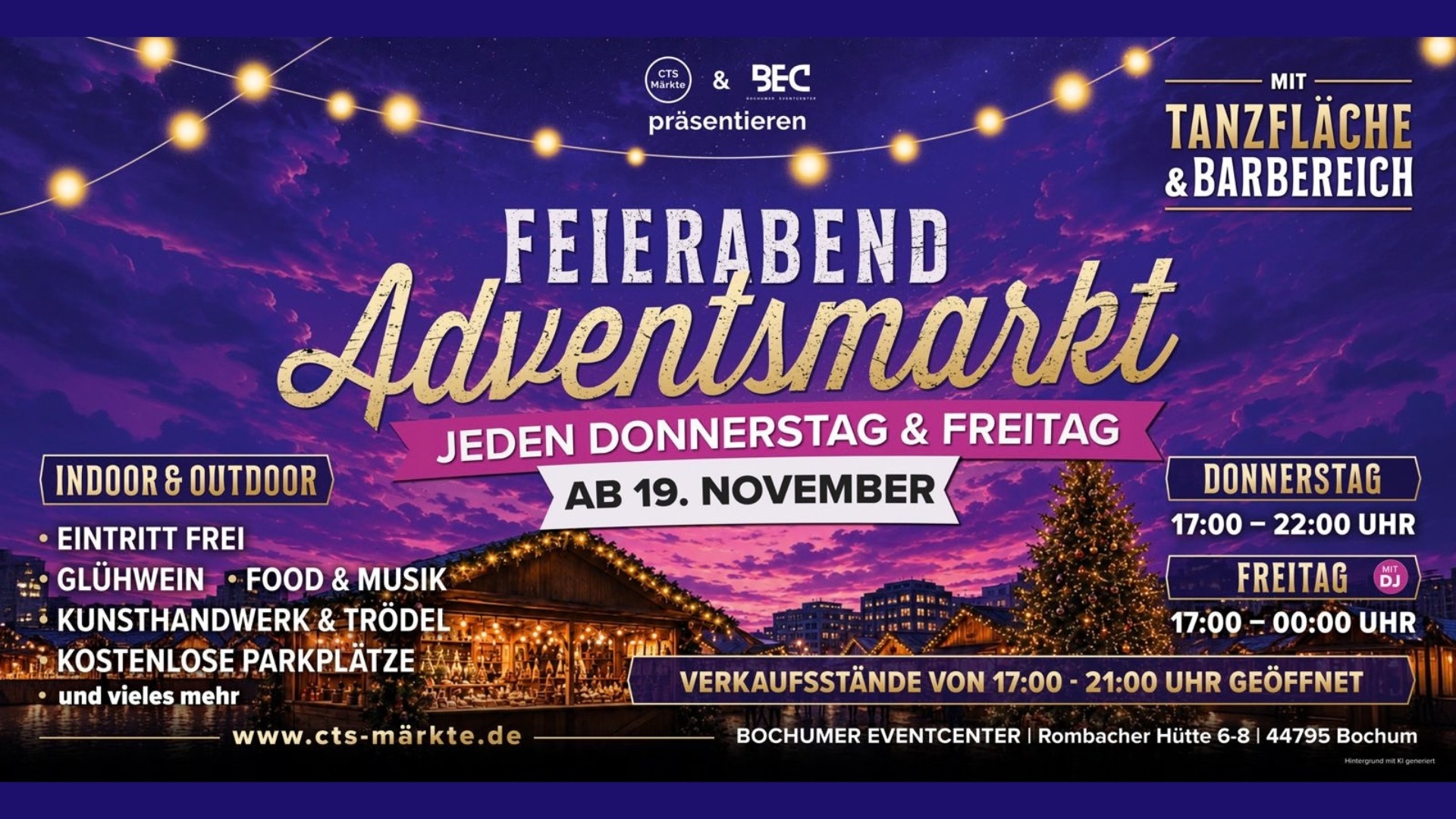 Feierabend Adventsmarkt Bochumer Eventcenter