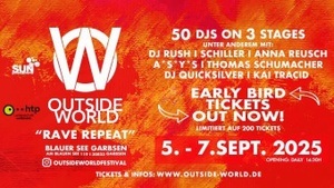 OUTSIDE WORLD FESTIVAL „Rave Repeat“ - Blauer See Garbsen Techno Classics Outdoor