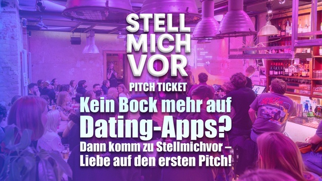 Pitch Ticket | 💘 Stellmichvor - PowerPoint-Dating 💘