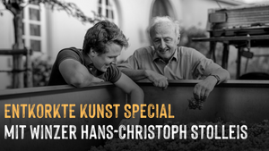 Entkorkte Kunst WINZERSPECIAL: Weinprobe mit Hans-Christoph Stolleis aus der Pfalz & kreative Malsession