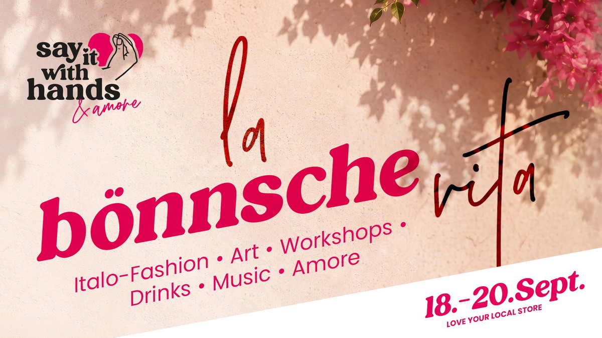 Titelbild der Veranstaltung la bönnsche vita - Italo streetwear, vibes & amore
