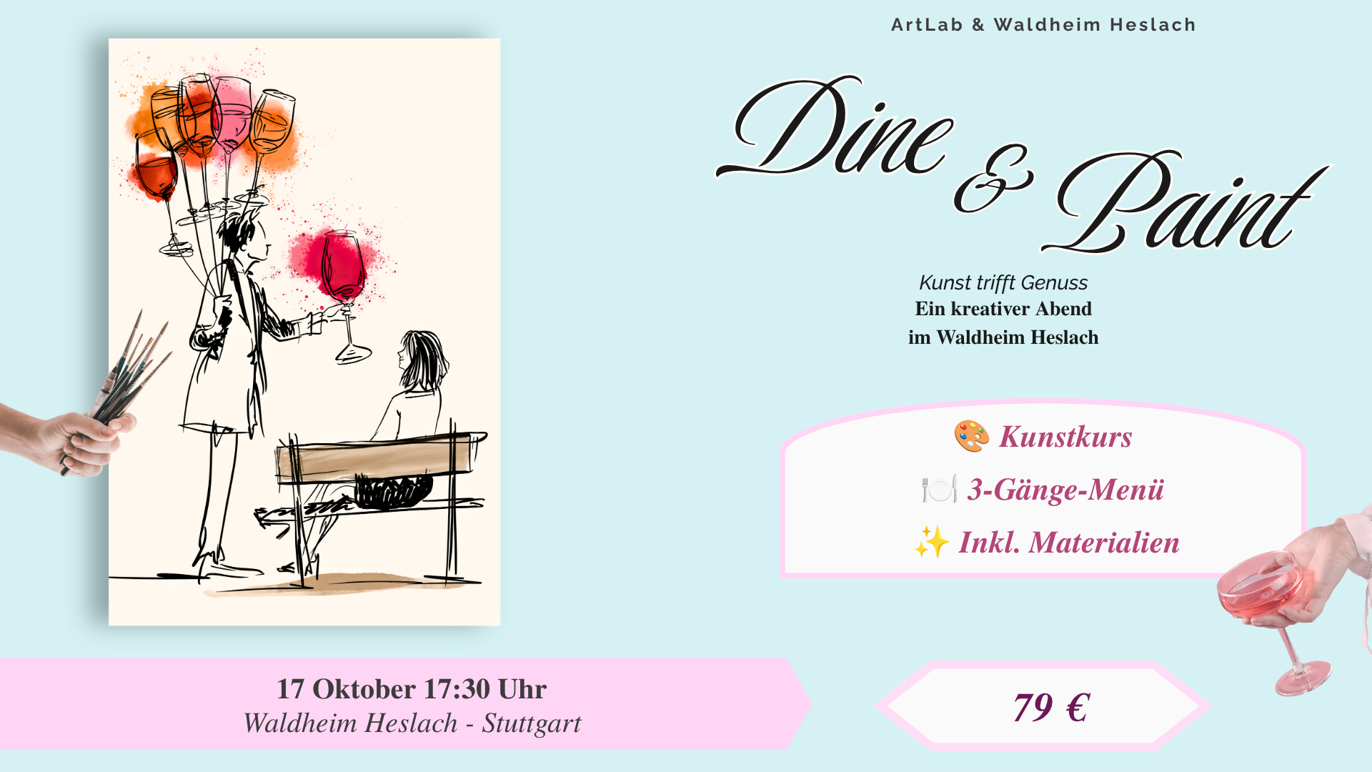 🎨 DINE & PAINT – Kunst trifft Genuss